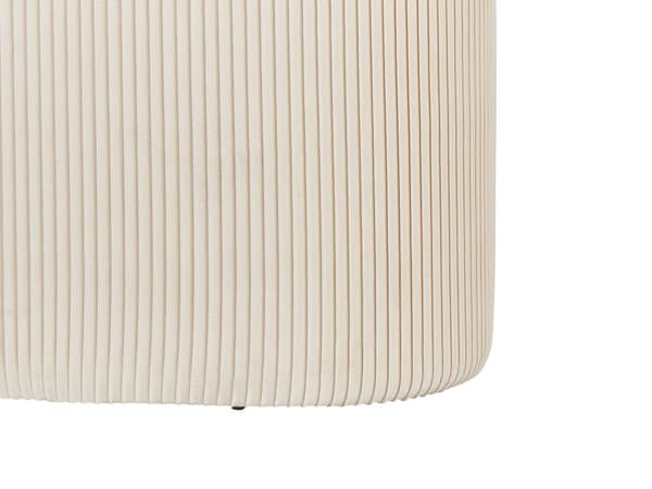 Rahi vaaleanbeige sametti verhoiltu puu 55 x 35 x 41 cm säilytystilalla ovaali tikattu moderni glamour tyyli