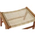 Miniatyrbild 2 av 3: Sittpall DKD Home Decor   65 x 47 x 40 cm Naturell Teak Plast Multicolour Ljusbrun