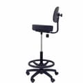 Miniatyrbild 4 av 5: Sittpall Llanos Piqueras y Crespo 1CLSPNE Svart PVC