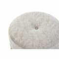 Miniatyrbild 2 av 3: Fotpall DKD Home Decor 51 x 51 x 44,5 cm Skum Beige Gyllene Sammet Trä MDF Etnisk 40 % Metall