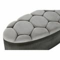 Miniatyrbild 4 av 6: Sittpall DKD Home Decor   Beige Metall Polyester Mörkbrun (121 x 44 x 47,5 cm)