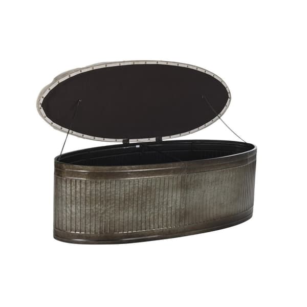 Sittpall DKD Home Decor Beige Metall Polyester Mörkbrun (121 x 44 x 47,5 cm)