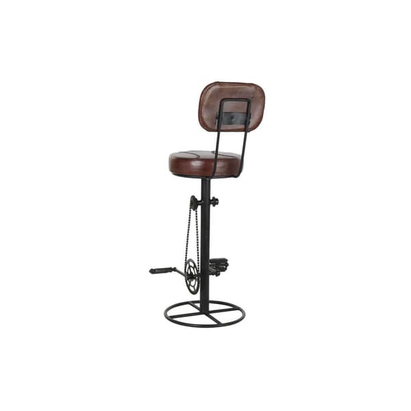 Sittpall DKD Home Decor 45 x 46 x 118 cm Svart Metall Brun