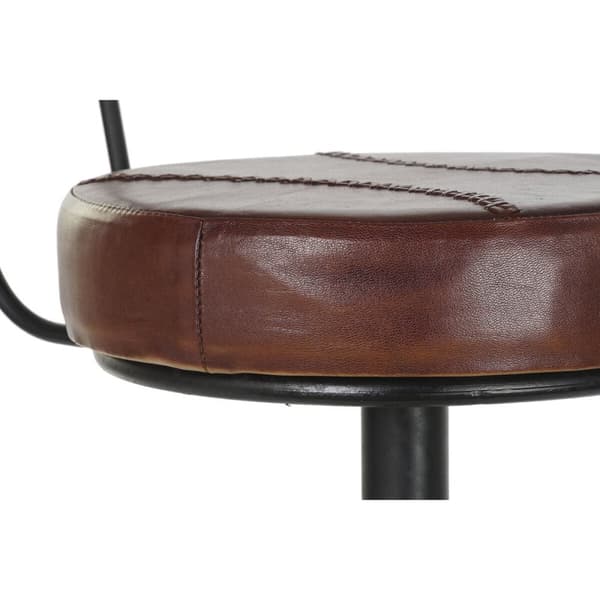 Sittpall DKD Home Decor 45 x 46 x 118 cm Svart Metall Brun