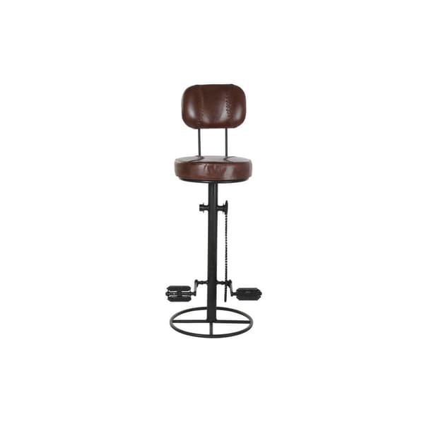 Sittpall DKD Home Decor 45 x 46 x 118 cm Svart Metall Brun