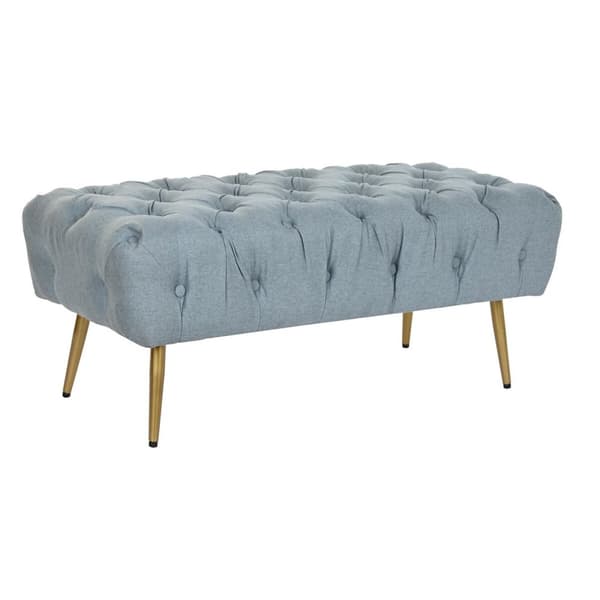 Sittpall DKD Home Decor   103 x 46 x 42 cm Blå Gyllene Metall