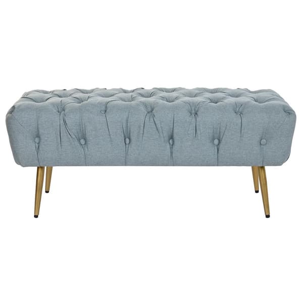Sittpall DKD Home Decor   103 x 46 x 42 cm Blå Gyllene Metall