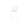 Miniatyrbild 2 av 5: Sittpall DKD Home Decor Svart Metall Vit polypropen (52,5 x 49 x 104 cm)