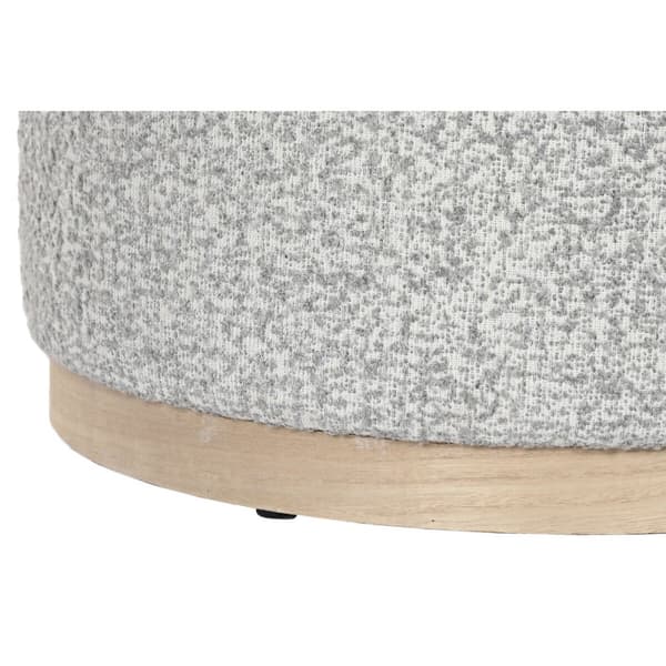 Sittpall DKD Home Decor 48 x 48 x 31 cm Ljusgrå