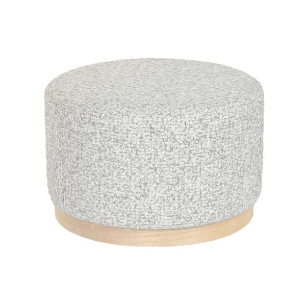 Sittpall DKD Home Decor 48 x 48 x 31 cm Ljusgrå