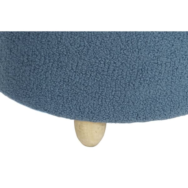 Fotpall DKD Home Decor Trä Polyester 50 x 50 x 45 cm