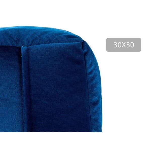 Puff Sammet Blå 30 x 30 x 30 cm (4 antal)