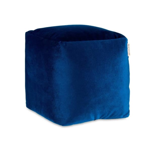 Puff Sammet Blå 30 x 30 x 30 cm (4 antal)