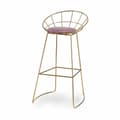 Miniatyrbild 2 av 2: Sittpall Rosa Gyllene Järn 51 x 94 x 52 cm (2 antal)