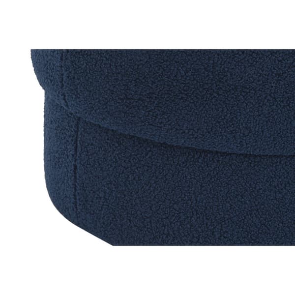 Fotpall DKD Home Decor Blå Sammet 55 x 55 x 40 cm