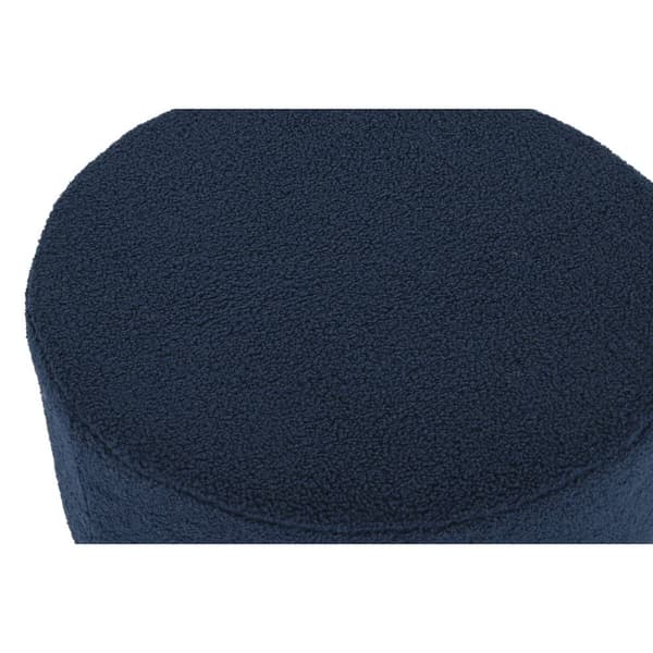 Fotpall DKD Home Decor Blå Sammet 55 x 55 x 40 cm
