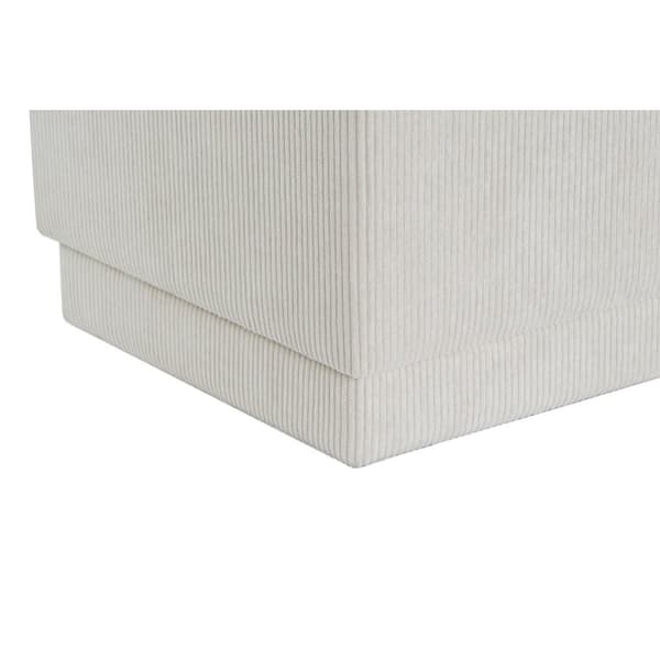 Sittpall DKD Home Decor Beige Trä MDF 100 x 40 x 40 cm