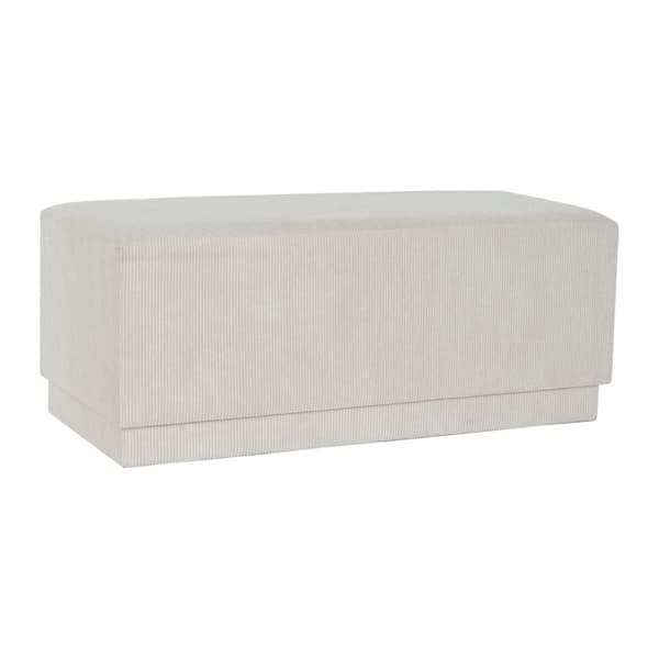 Sittpall DKD Home Decor Beige Trä MDF 100 x 40 x 40 cm