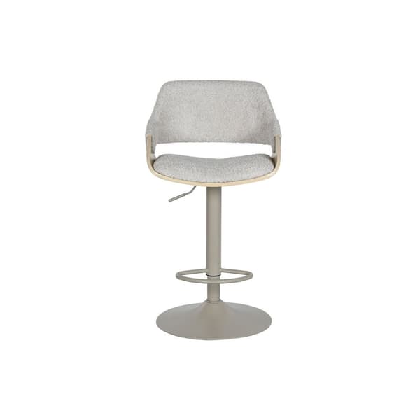 Sittpall Home ESPRIT Beige Grå Naturell 50,5 x 50,5 x 90,5 cm