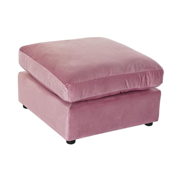Fodstøtte DKD Home Decor Pink Polyester Moderne (55 x 55 x 30 cm)