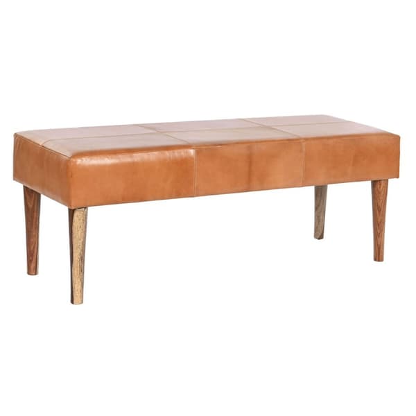 Stol DKD Home Decor Camel Træ 122 x 41 x 46 cm