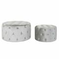 Miniatyrbilde 1 av 4: Fotstøtte DKD Home Decor Grå Fløyel Tre MDF (80 x 80 x 43 cm) (58 x 58 x 37 cm) (2 pcs)