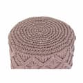 Miniatyrbilde 2 av 3: Fotstøtte DKD Home Decor 43 x 43 x 51 cm Tre Brun Lyse Rosa Makramé Boho