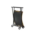 Miniatyrbilde 2 av 4: Fotstøtte DKD Home Decor Svart Metall Brun Lær Leopard (55 x 45 x 41 cm)