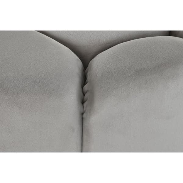Fotstøtte DKD Home Decor Beige Polyester Tre MDF (86 x 86 x 48 cm)