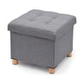 Miniatyrbilde 2 av 3: Puff Domopak Living Grå 38 x 38 x 34 cm Polyester