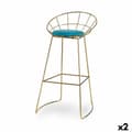 Miniatyrbilde 1 av 2: Krakk Blå Gyllen Jern 51 x 94 x 52 cm (2 enheter)