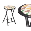 Miniatyrbilde 2 av 4: Sammenleggbar Krakk Geometric Svart PVC Metall 30 x 30 x 45 cm (10 enheter)