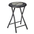 Miniatyrbilde 4 av 4: Sammenleggbar Krakk Quality Svart Grå PVC Metall 30 x 30 x 45 cm (10 enheter)