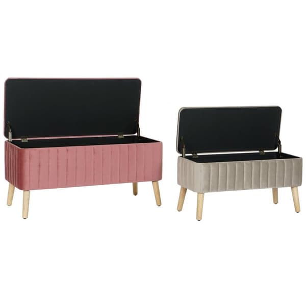 Krakk DKD Home Decor Grå Burgunder Gyllen Gran 100 x 44 x 47 cm (2 enheter)