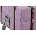 Pikkukuva 2 / 2: Jakkara DKD Home Decor   Metalli Polyesteri Fuksia Puu MDF (102 x 42 x 40,5 cm)