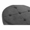 Pikkukuva 3 / 4: Jalkatuki DKD Home Decor 80 x 80 x 38 cm Scandi Harmaa Puu Sametti Tumman harmaa Velvet