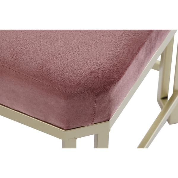 Jakkara DKD Home Decor Pinkki Metalli Sametti (120 x 40 x 46 cm)