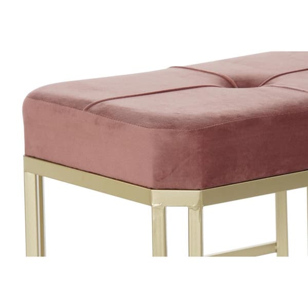 Jakkara DKD Home Decor Pinkki Metalli Sametti (120 x 40 x 46 cm)