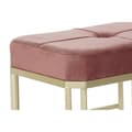 Pikkukuva 4 / 4: Jakkara DKD Home Decor   Pinkki Metalli Sametti (120 x 40 x 46 cm)