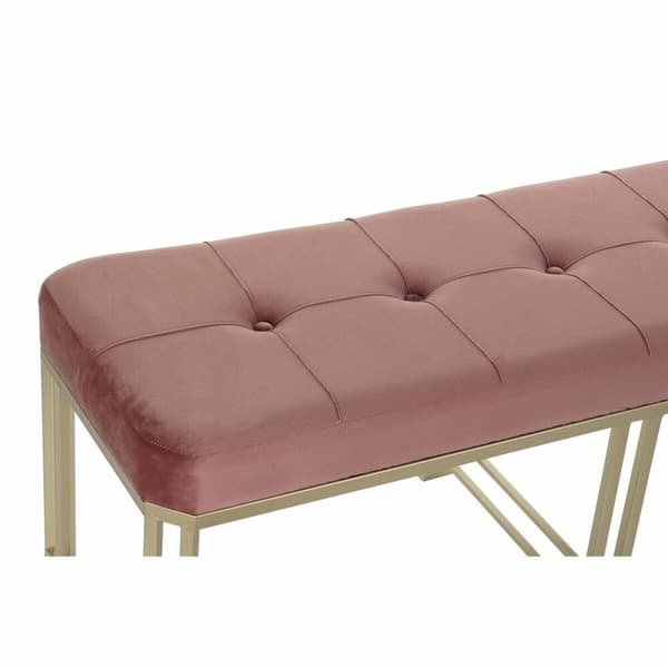 Jakkara DKD Home Decor Pinkki Metalli Sametti (120 x 40 x 46 cm)