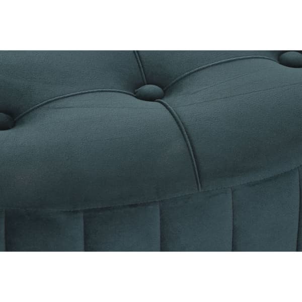 Jalkatuki DKD Home Decor Vihreä Harmaa Burgundi Kullattu Metalli Sametti 80 x 80 x 45 cm
