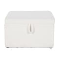 Pikkukuva 7 / 8: Jakkara Home ESPRIT Valkoinen Polyesteri Puu MDF 60 x 60 x 36 cm