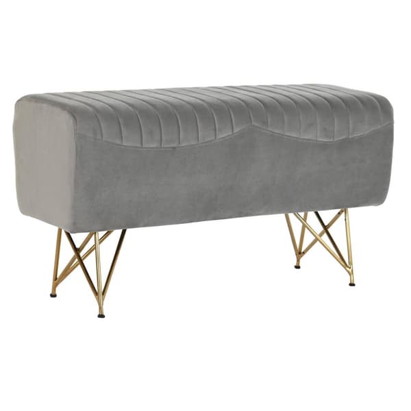 Krakk DKD Home Decor 90 x 31 x 47 cm Grå Gyllen Metall