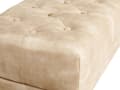 Pikkukuva 5 / 7: Penkki beige sametti verhoilu kultaiset metalli jalat sängyn päätyyn glamour tyyli