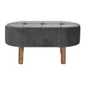 Miniatyrbilde 3 av 4: Krakk DKD Home Decor   Grå Naturell Mørke Grå Tre 80 x 46 x 38 cm