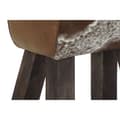 Miniatyrbilde 4 av 4: Krakk DKD Home Decor Hvit Brun Svart Lær Tre 50 x 35 x 75 cm