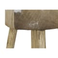 Miniatyrbilde 3 av 4: Krakk DKD Home Decor Hvit Brun Naturell Lær Tre 42 x 42 x 77 cm
