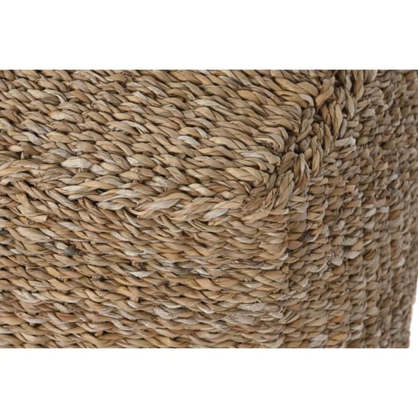 Fotpall Home ESPRIT Naturell 40 x 40 x 40 cm