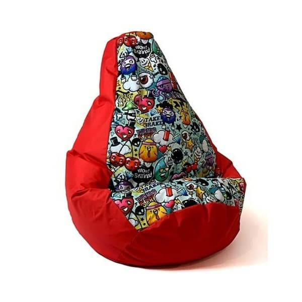 Puff GO GIFT Röd 105 x 80 cm Päron