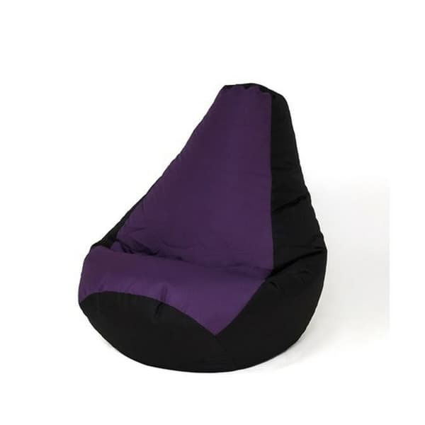 Puf GO GIFT Sort Lilla 130 x 90 cm Pære